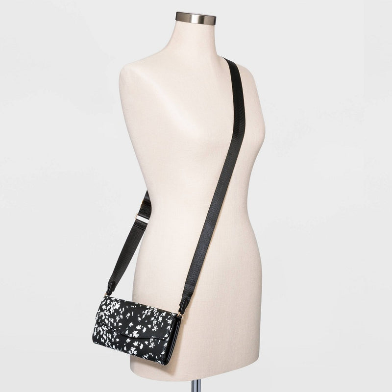 Floral Print Flap Crossbody Bag - A New Day™