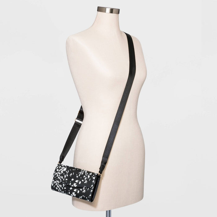 Floral Print Flap Crossbody Bag - A New Day™
