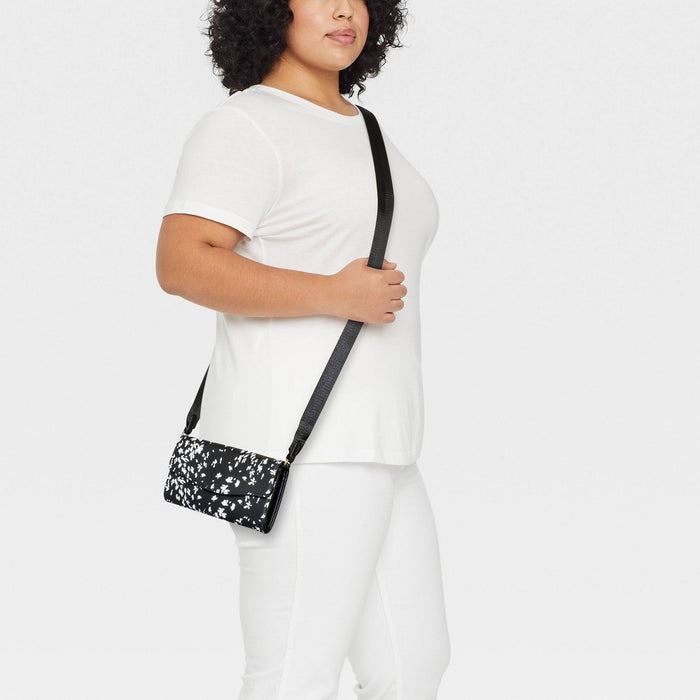 Floral Print Flap Crossbody Bag - A New Day™