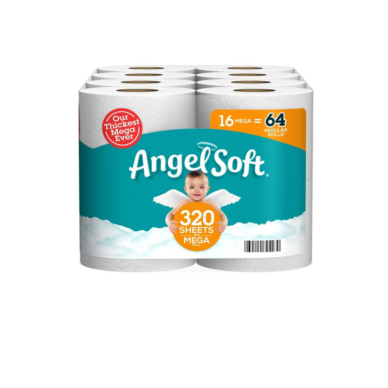 Angel Soft Toilet Paper - 16 Mega Rolls