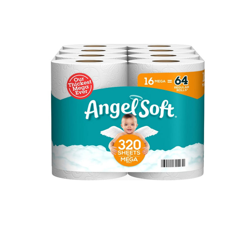 Angel Soft Toilet Paper - 16 Mega Rolls