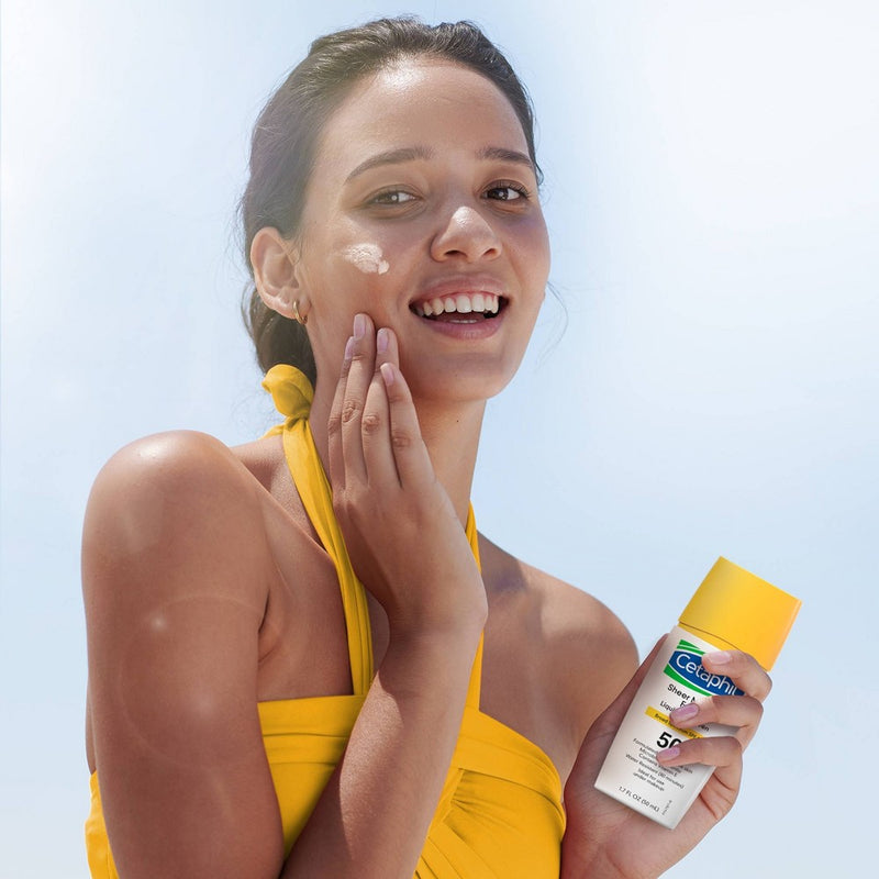 Cetaphil Sheer Mineral Face Liquid Drops - SPF 50 - 1.7 fl oz EXP 11/2026