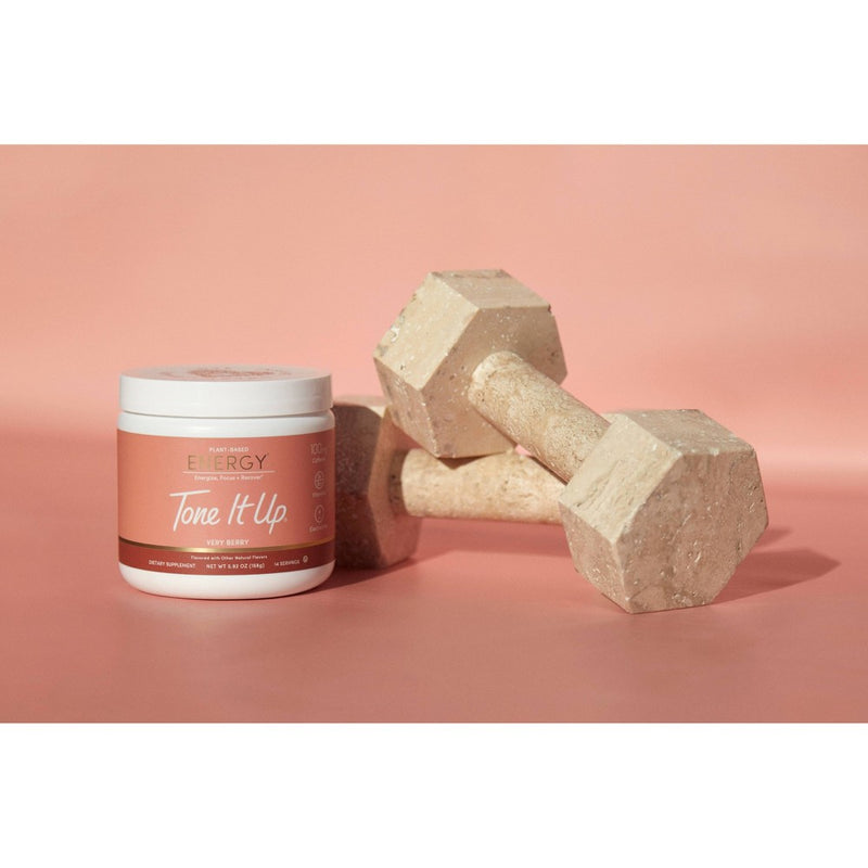 Tone It Up Plant-Based Energy Powder - Very Berry - 5.92oz - EXPIRES 11/2022