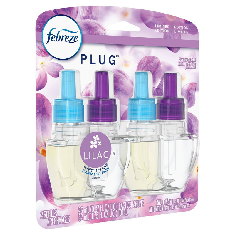 Febreze Plug Refill with Fade Defy Technology - Lilac - 2ct