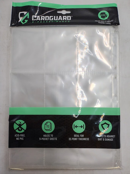 CardGuard 9-Pocket Pages, 70 Count,Clear