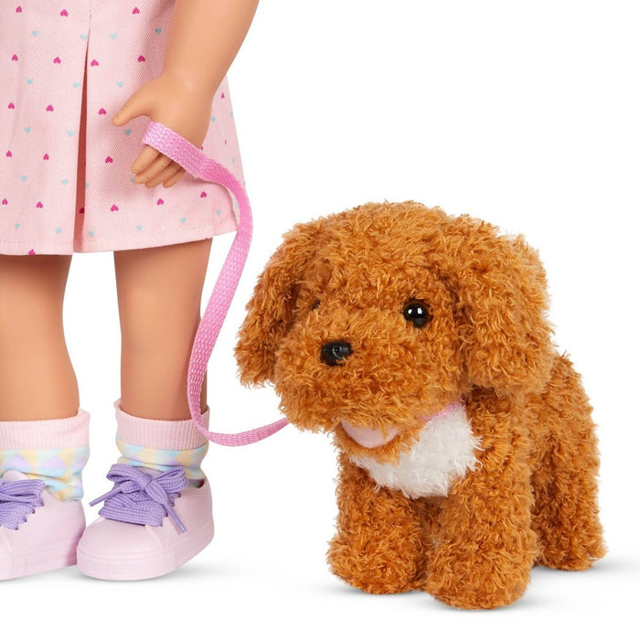 Our Generation Hop In Dog Carrier & Pet Plush Poodle for 18" Dolls