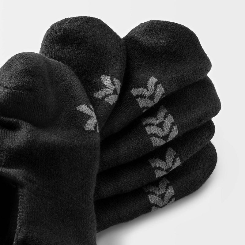 Women's Cushioned 6pk Liner Athletic Socks - All in Motion™ - Black 4-10