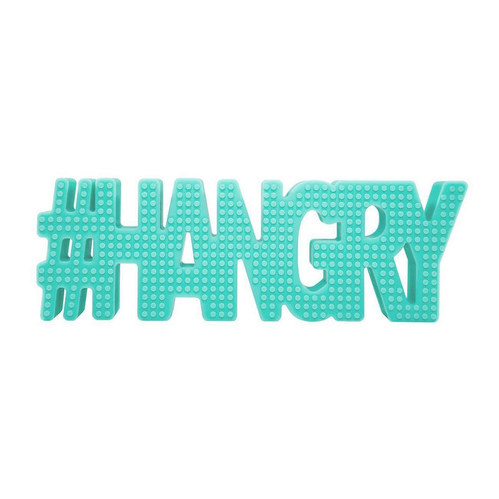 Hudson & Heart Company #Hangry Teetheword Baby Teether - Mint 2.7oz