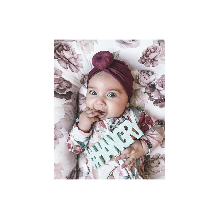 Hudson & Heart Company #Hangry Teetheword Baby Teether - Mint 2.7oz