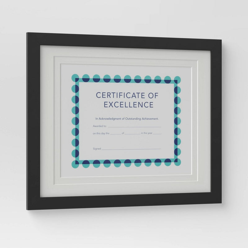 14" x 11" Matted to 8.5" x 11" Document Frame - Threshold™