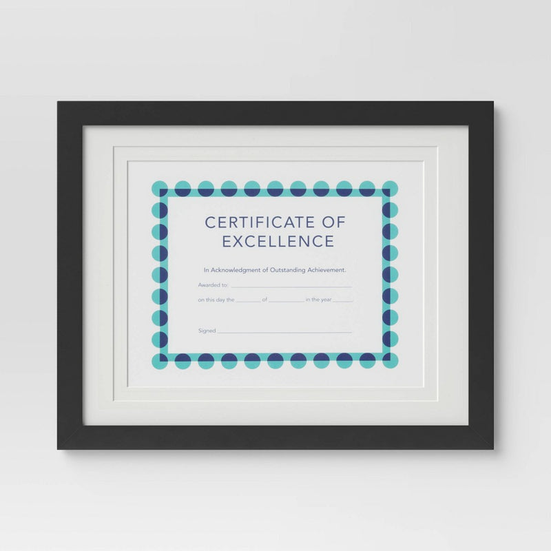 14" x 11" Matted to 8.5" x 11" Document Frame - Threshold™