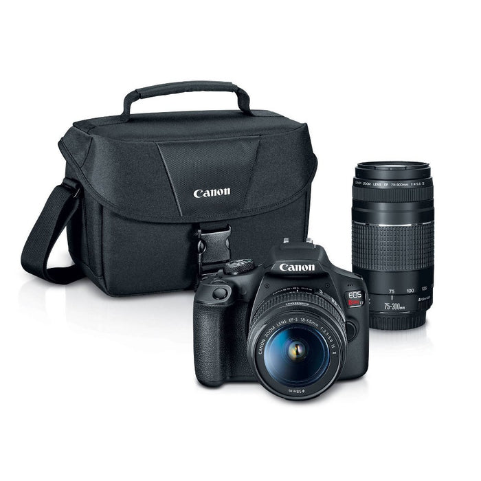 Canon EOS REBEL T7 EF18-55mm + EF 75-300mm Double Zoom KIT *SEE DETAILS*