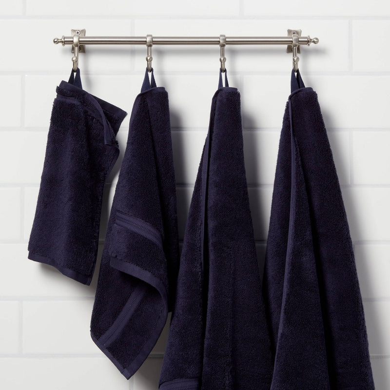 Antimicrobial Hand Towel Navy - Total Fresh