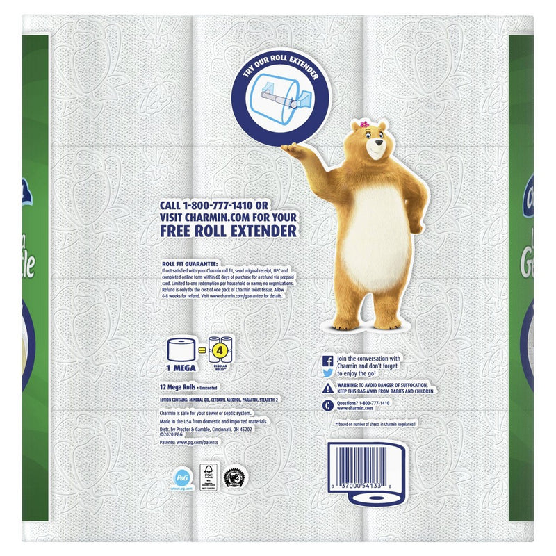 Charmin Ultra Gentle Toilet Paper - 12 Mega Rolls