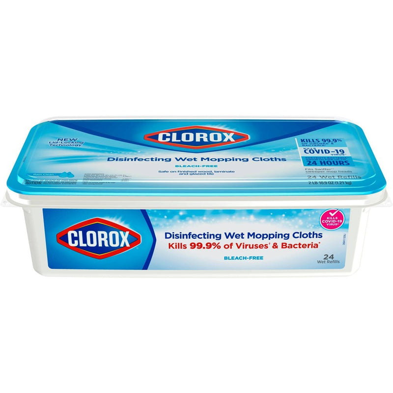 Clorox Disinfecting Mopping Cloth - Rain Clean - 24ct