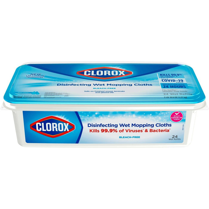 Clorox Disinfecting Mopping Cloth - Rain Clean - 24ct