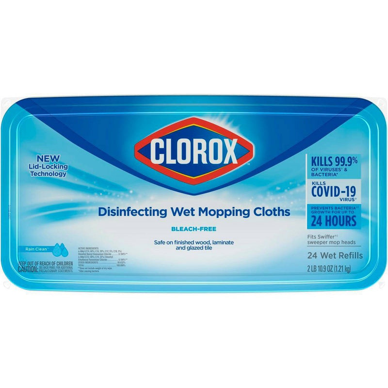 Clorox Disinfecting Mopping Cloth - Rain Clean - 24ct