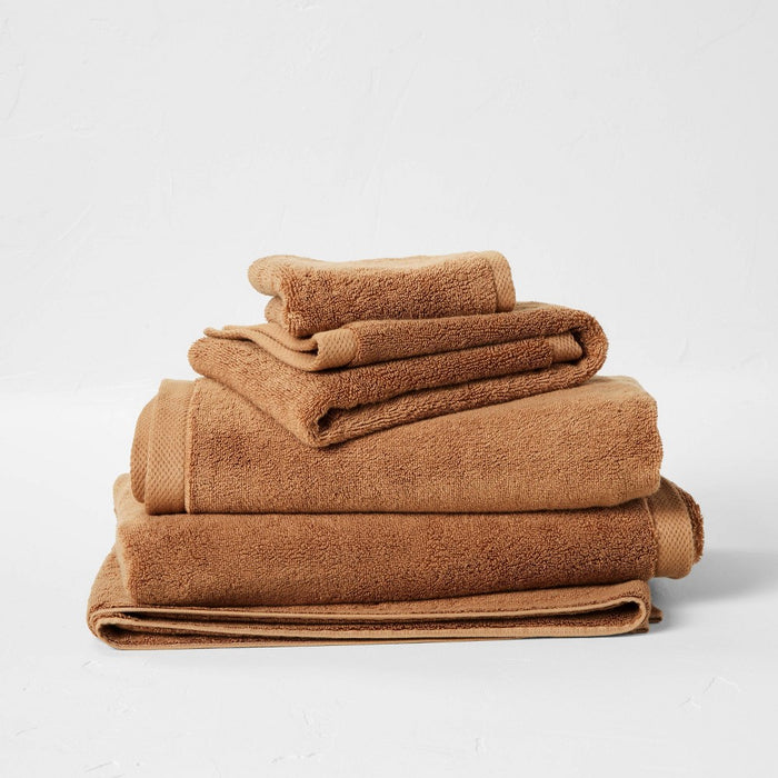 Organic Hand Towel Warm Brown - Casaluna™