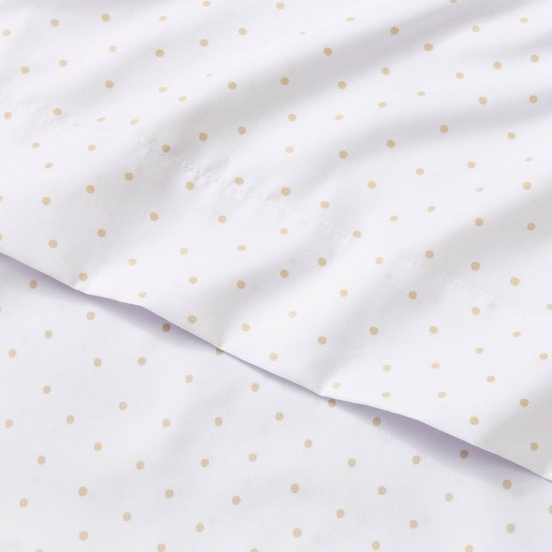 Full Micro Dot Flat Sheet Separates Beige - Pillowfort™