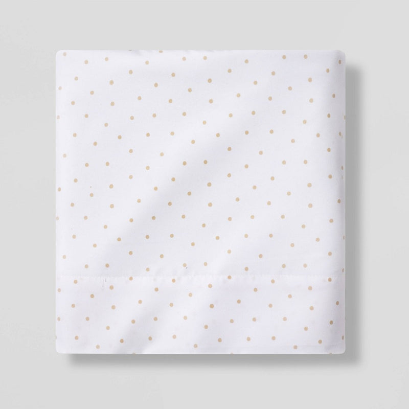 Full Micro Dot Flat Sheet Separates Beige - Pillowfort™
