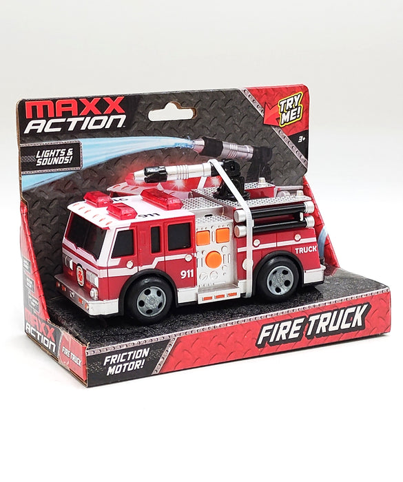 Maxx Action Fire Truck Rescue Vehicle Kid's Toy w/ Lights & Sound