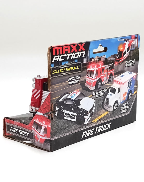 Maxx Action Fire Truck Rescue Vehicle Kid's Toy w/ Lights & Sound