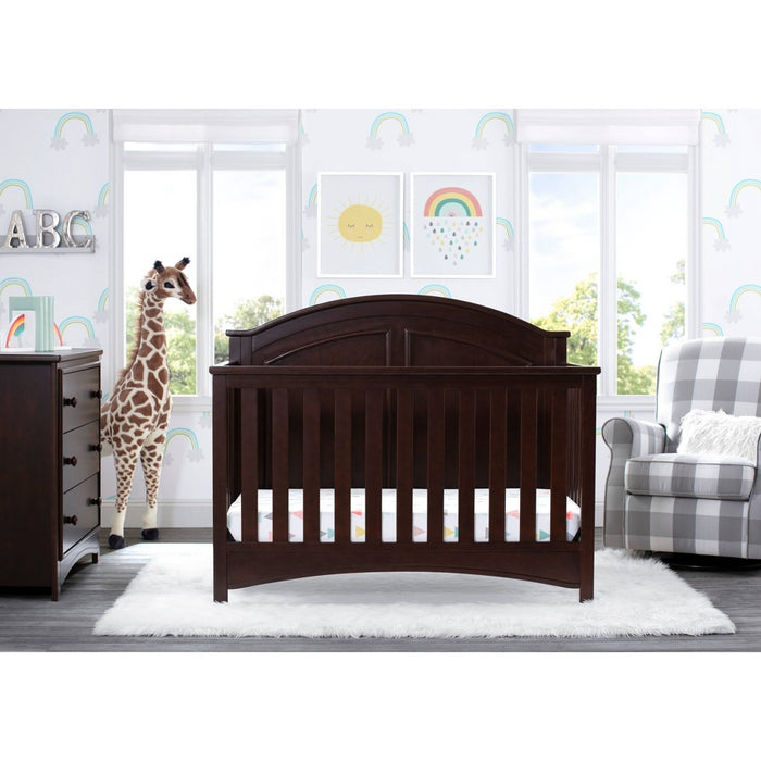 Delta Children Perry 6-in-1 Convertible Crib, Greenguard Gold Certified - Walnut Espresso (LOCAL PICKUP ONLY)