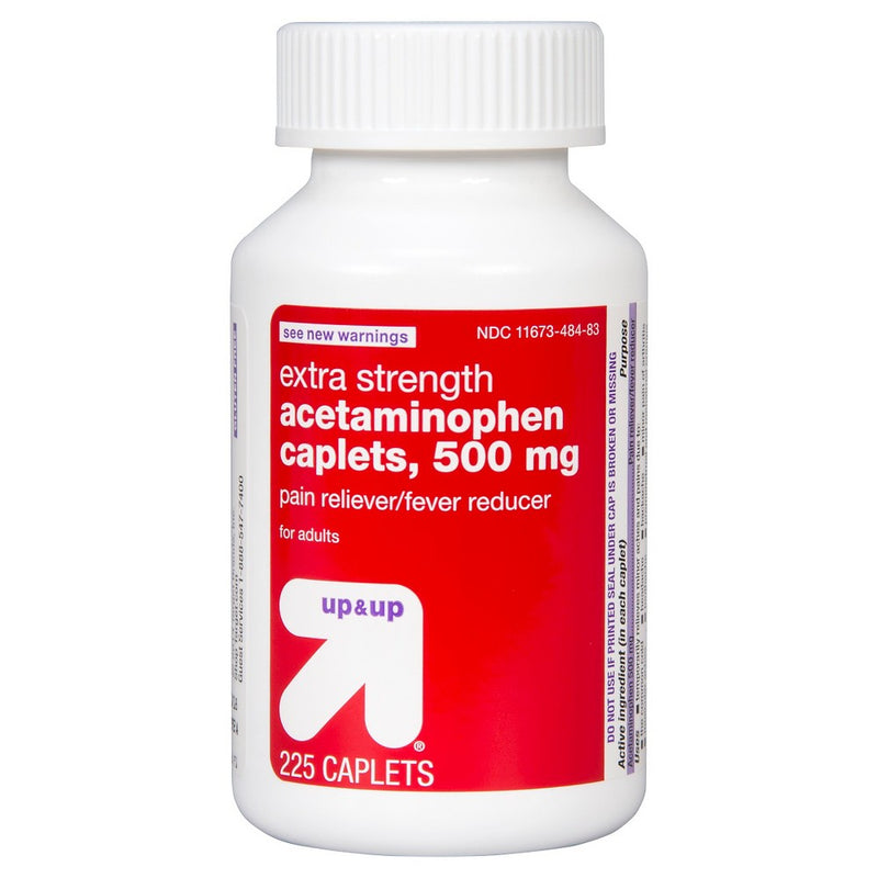 Acetaminophen Extra Strength Pain Reliever & Fever Reducer Caplets - 225ct - up & up™