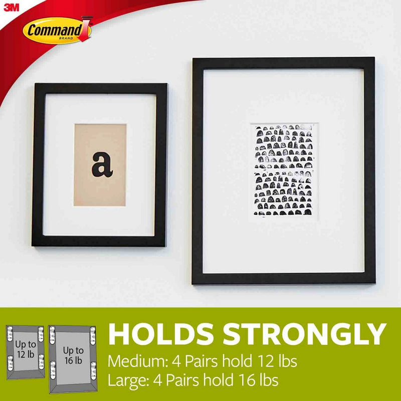 Command Picture Hanging Strips Big Pack - Black