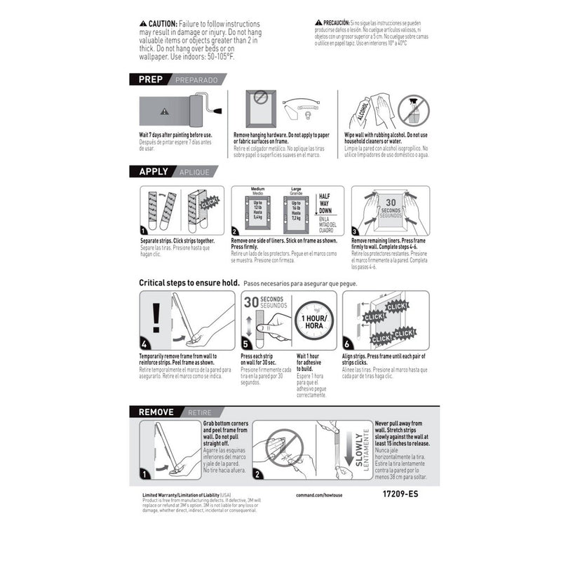 Command Picture Hanging Strips Big Pack - Black