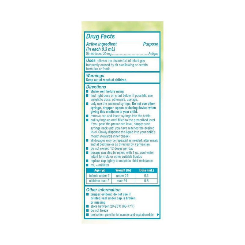 Mylicon Baby Colic Treatment Dye Free Drops - 1 fl oz EXP 07/2025