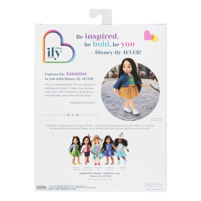 Disney ILY 4ever 18" Jasmine Inspired Fashion Pack
