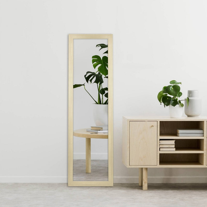 14.75" x 50".75" Natural Woodgrain OTD Full Length Mirror Brown - Room Essentials™ (LOCAL PICKUP ONLY)