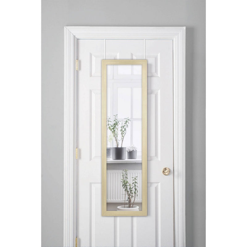 14.75" x 50".75" Natural Woodgrain OTD Full Length Mirror Brown - Room Essentials™ (LOCAL PICKUP ONLY)