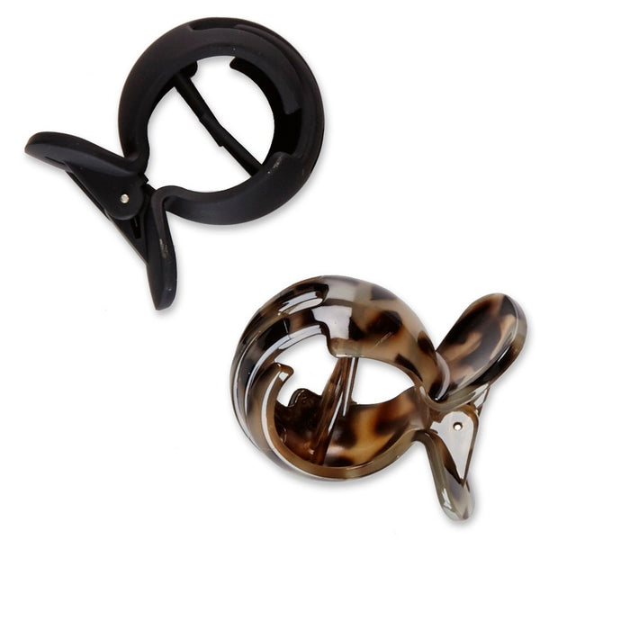 scunci Elevated Basics Small Fish Jaw Clips - 2ct