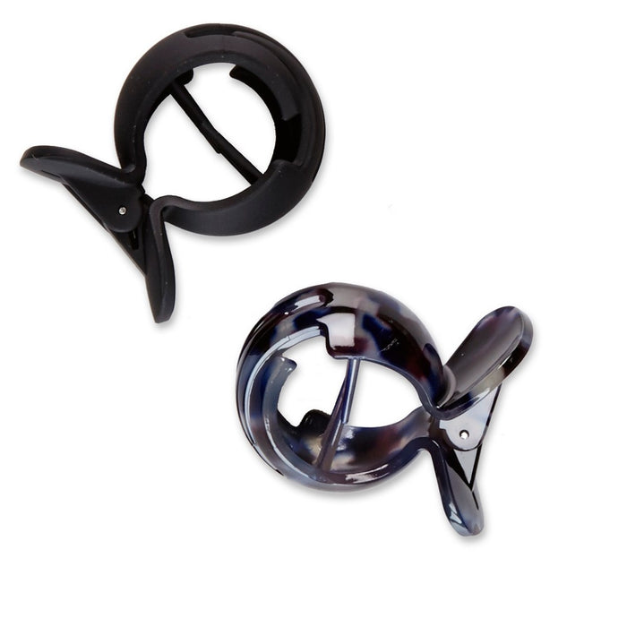 scunci Elevated Basics Small Fish Jaw Clips - 2ct