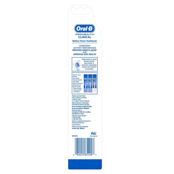 Oral-B Pro-Health Clinical Battery Powered Electric Toothbrush - 1ct