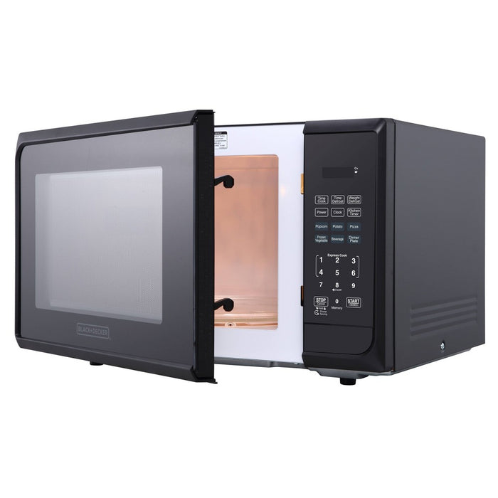 BLACK+DECKER 1.1 cu ft 1000W Microwave Oven - Stainless Steel Black (LOCAL PICKUP ONLY)