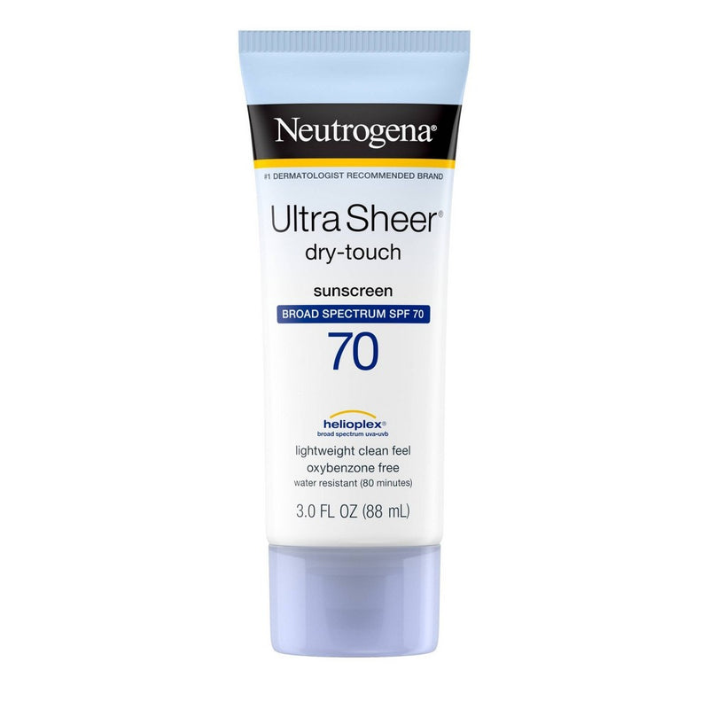Neutrogena Ultra Sheer Sunscreen Lotion - SPF 70 - 3 fl oz EXP 06/2026