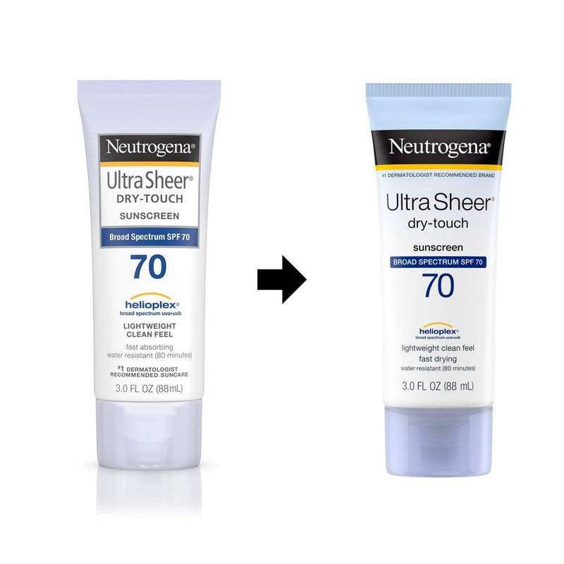 Neutrogena Ultra Sheer Sunscreen Lotion - SPF 70 - 3 fl oz EXP 06/2026