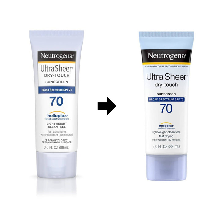 Neutrogena Ultra Sheer Sunscreen Lotion - SPF 70 - 3 fl oz EXP 06/2026