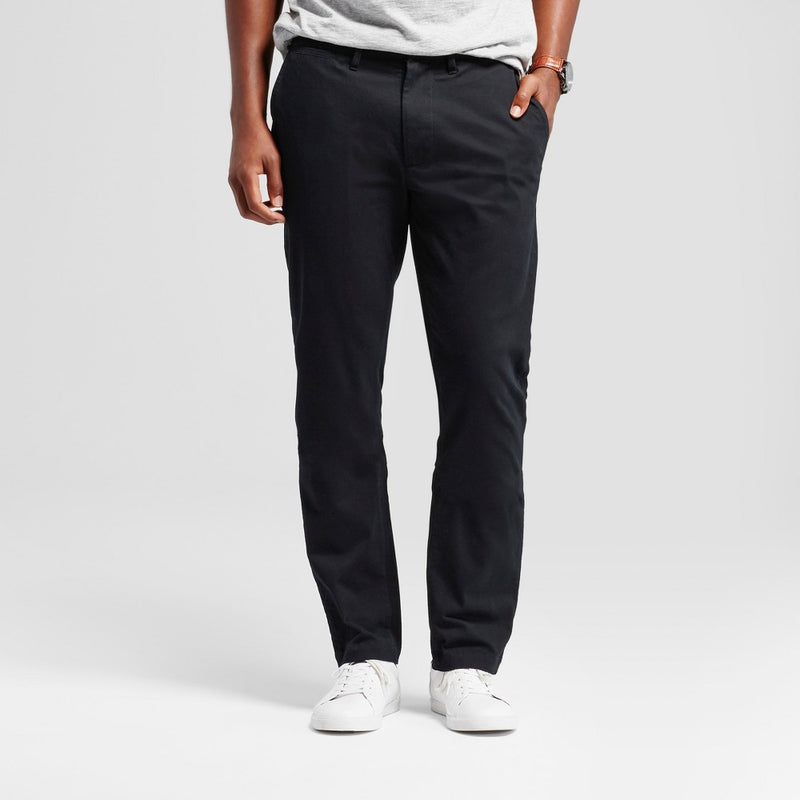 Men's Athletic Fit Hennepin Chino Pants Goodfellow&Co Black 32x30