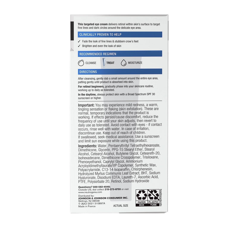 Neutrogena Rapid Wrinkle Repair Eye Cream with Hyaluronic Acid - 0.5 fl oz