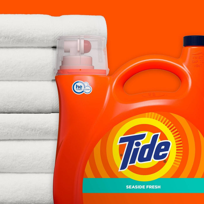 Tide Seaside Fresh HE Compatible Liquid Laundry Detergent - 154 fl oz