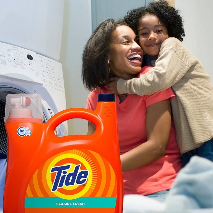 Tide Seaside Fresh HE Compatible Liquid Laundry Detergent - 154 fl oz