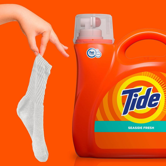Tide Seaside Fresh HE Compatible Liquid Laundry Detergent - 154 fl oz