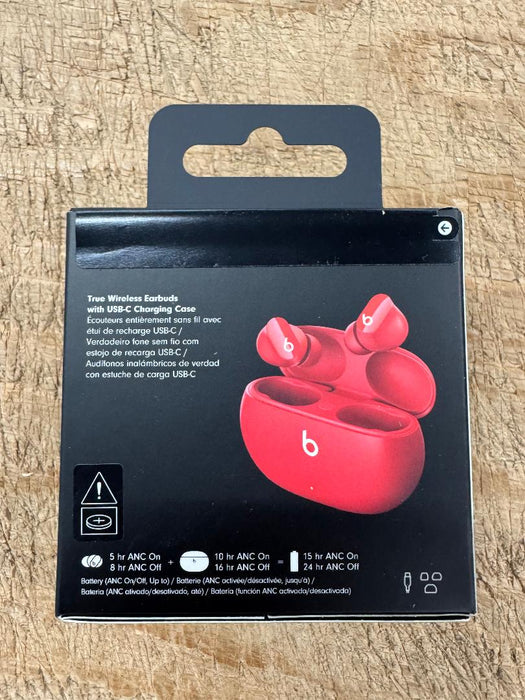 Beats Studio Buds True Wireless Noise Cancelling Earbuds-Red *NEW, SEALED*