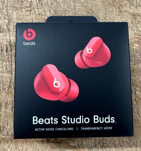 Beats Studio Buds True Wireless Noise Cancelling Earbuds-Red *NEW, SEALED*