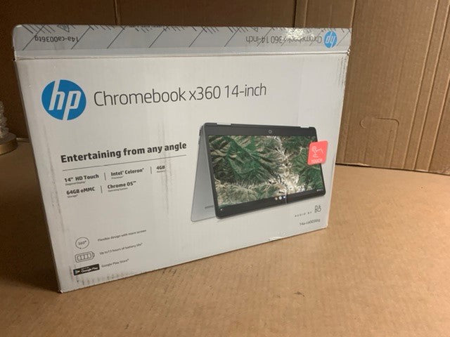 HP 14" 2-in-1 Chromebook Laptop - Intel Processor - 4GB RAM - SEE DETAILS