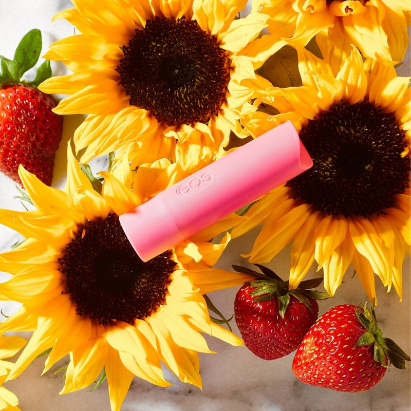eos Natural & Organic Lip Balm Sticks - Strawberry Sorbet - 2pk/0.28oz